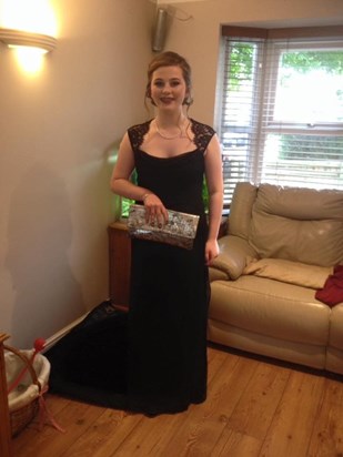 Our beautiful Bella on her prom night had meant to put it on before but got sidetracked but isn't she absolutely gorgeous & so grown up X certainly makes me so proud as so would you have been xx