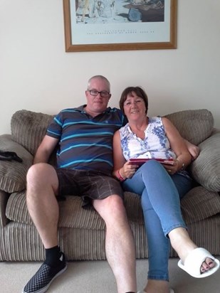 Look Ian who came over from nz for a visit Paul with Mel it was great seeing him again after 23 years & reminiscing about all the good times we had ,they were very sad to hear about you & had so wished that they had seen you again x