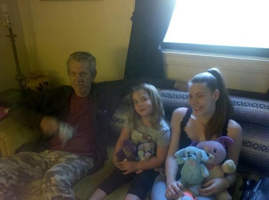 playing with GrandDaughter in-law Tori and Ty