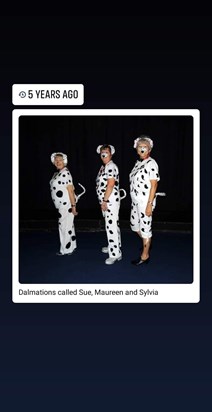 Line Dancing at Disneyland Paris. Sue, Maureen Rose and me, the theme was 101 Dalmations, 😅😅😀. 