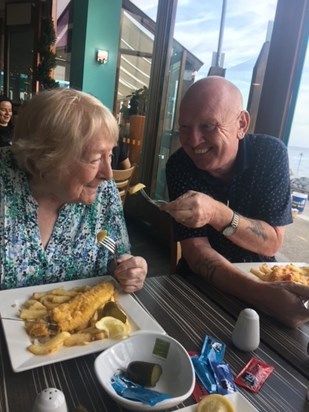 fish and chips at Southend