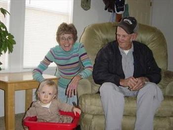Landen, Grandma and Grandpa-March 2008