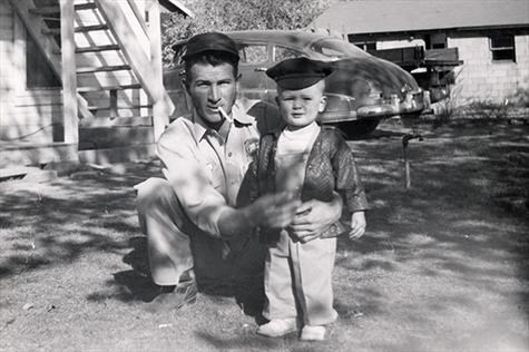 Ken and Kenny about 1955 in Alamogordo.  From Kenny.