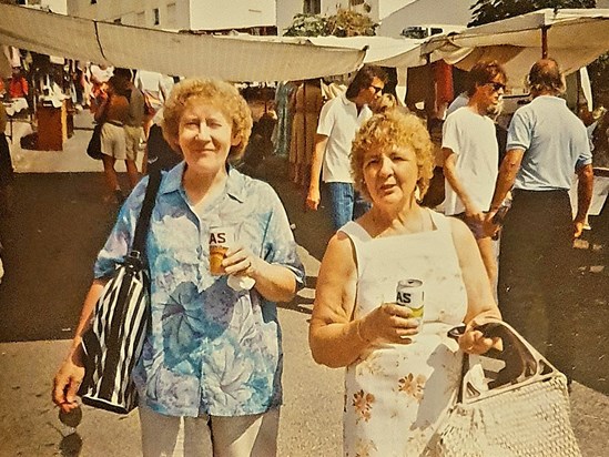 Shirley and Peggy, her mother-in-law