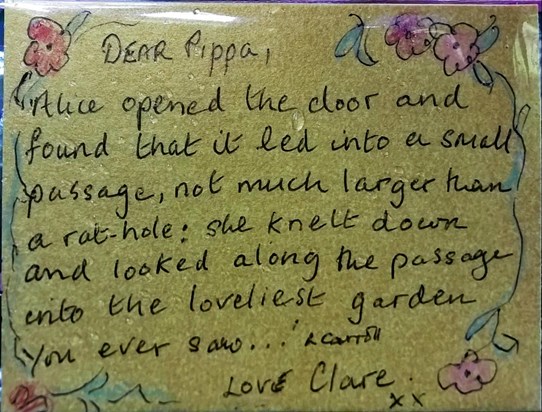 Dear Pippa..........