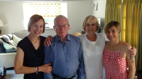 Sarah, Dad, Mum and Lucy - July 2015