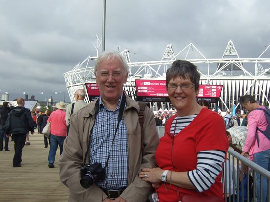 With Lindsay, London Olympics 2012