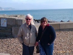 With Jane, Rod’s 70th birthday Lyme Regis 2016