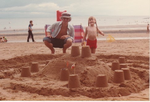 With Jane, Tenby 1982