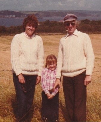 With Lindsay and Jane, Caldey Island 1982