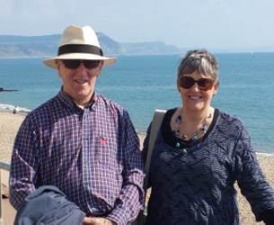 With Lindsay, Lyme Regis 2015