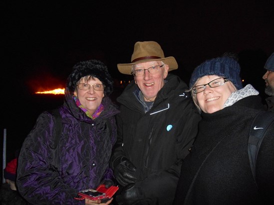 With Lindsay and Jane, Bonfire night 2018