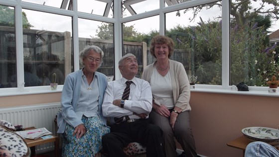 August 2016. Freda, Bill and Gail