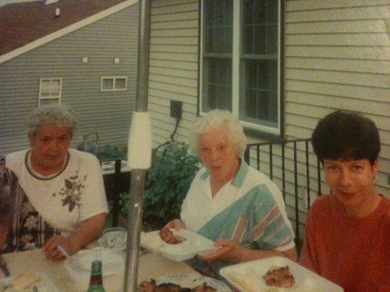 Agnes, Granny and Morag.