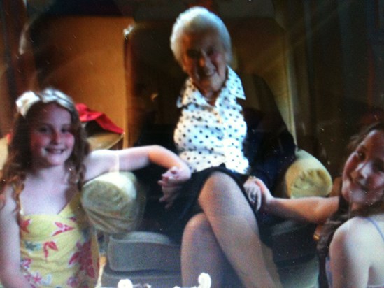 Granny with Sophie and Megan xx