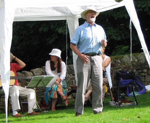 Richard's musical talents abound - he was a great performer.  Here at Cherryburn.