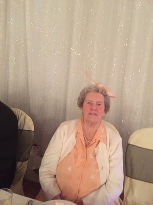 Betty at her son’s wedding.