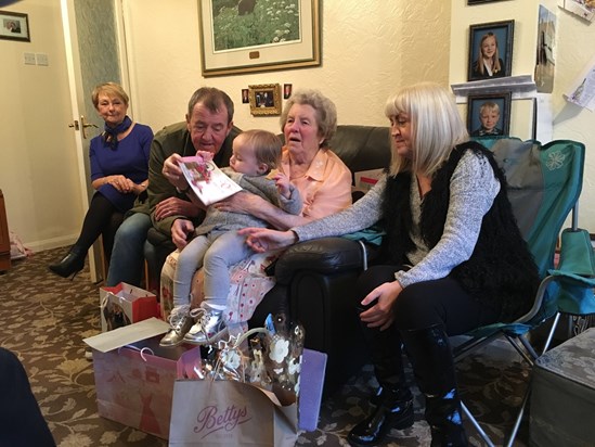 90th birthday celebrations with Michael, Joanie and Ivy