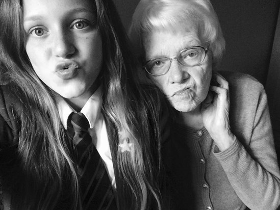 Aimee Lou and Granny Bee