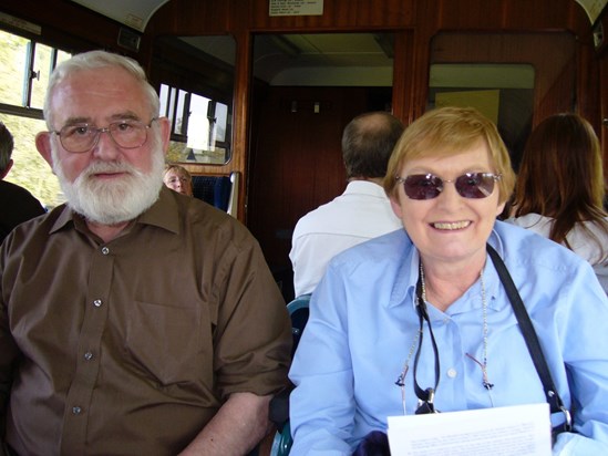 Mum & Dad on the Bluebell Railway in 2006