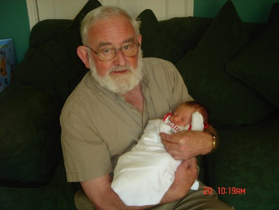 Great Uncle Robin meeting Georgia for the first time