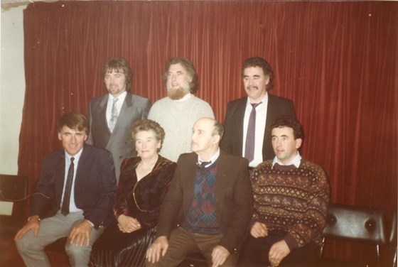 Mum, Dad and the boys (L-R Tommy, Alan, Louis, Patrick, Steve)