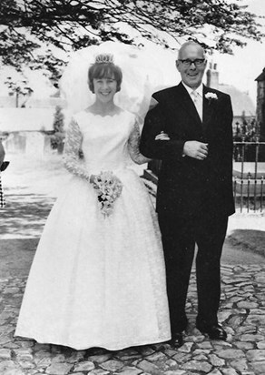 Sally on her wedding day 1964