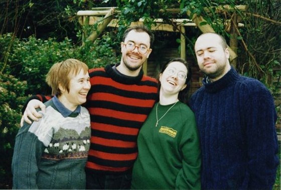 Sally and her children c.2000