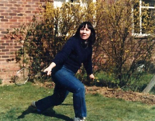 Badminton in the garden c.1983