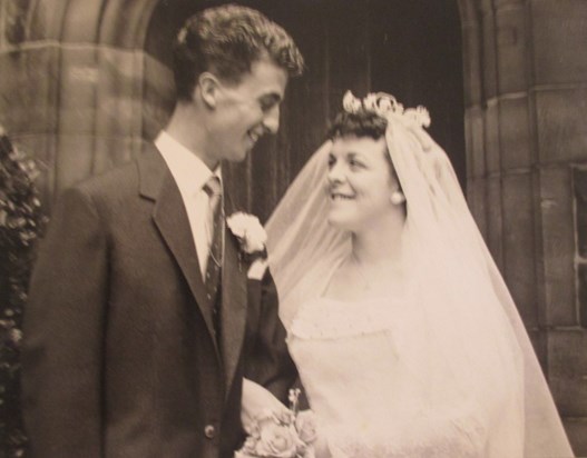 Pam and Frank's Wedding Day- 26th July 1958