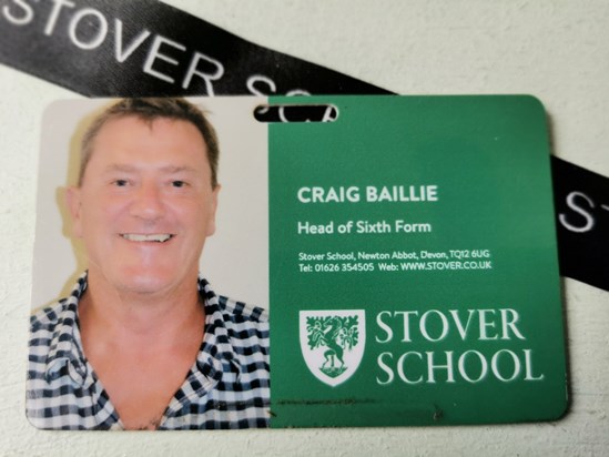 Craig Baillie, Head of Sixth Form, Stover School