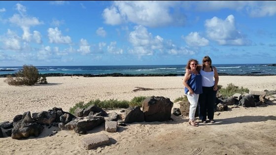 Precious memories from our catch up on FUE Fuerteventura, where Gail drove to El Cotillo for a day watching the waves