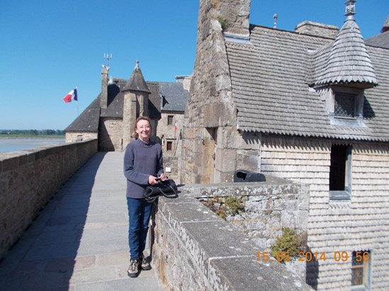 Le Mont St Michel; we got there before the crowds.