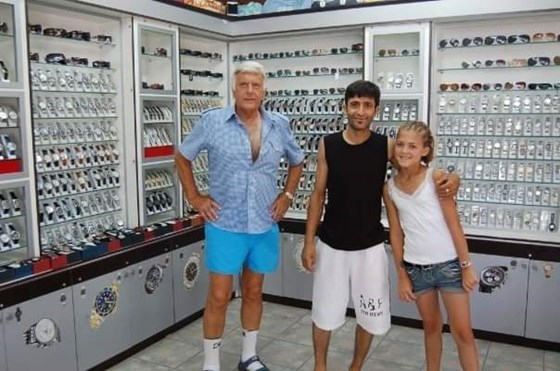Checking out the watches in Turkey 