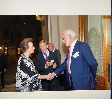 Richard on one of the many occasions he met HRH Princess Anne