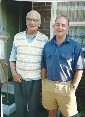 Jeremy with his Grandad