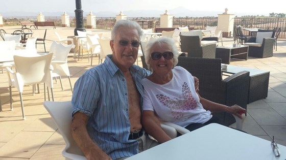 Nan and Grandad in Hacienda Del Alamo, Murcia - 27 July 2015 - beautiful day!