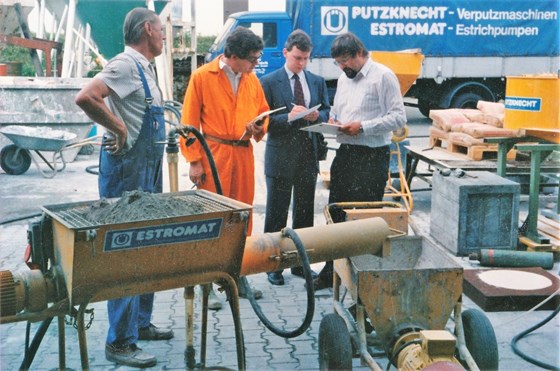 Assessing a new way of making cement foams in Germany (we were trying to get round a Coal Board patent)