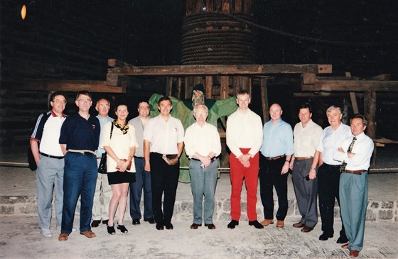 Wieliczka Salt Mine near Krakow.  We had a reception and meal in the world heritage salt mine I think this was to celebrate Anthony James forthcoming retirement after a management conference.