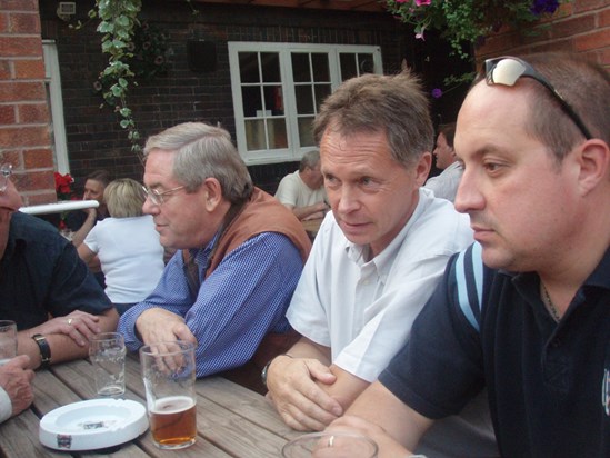 July 2007 when I came over from Australia, with Dave Williams & Nick Smith, Bob is quite clearly listening & absorbing intently as he often did.