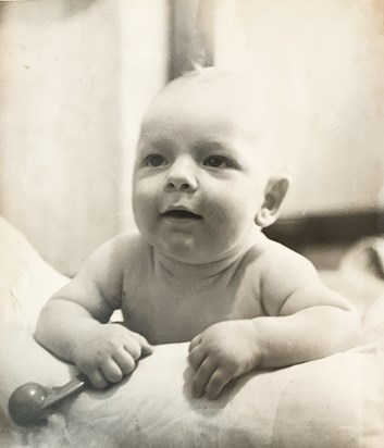 Robert Viles as a baby in 1947