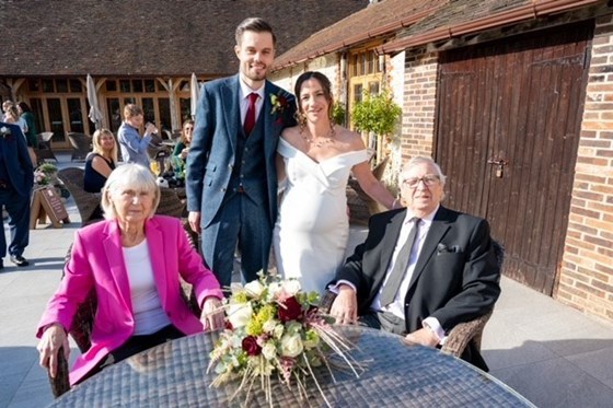 Dad & Dianne at Chris & Alex's Wedding 11th Oct 2022