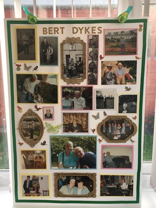 Our photo board for Dad’s funeral 