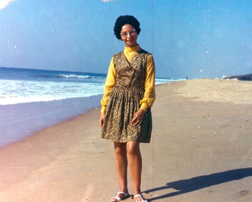 Jean by the beach in Puri 1970