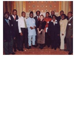 2003 award holders from Cameroon, with Prof Kitts