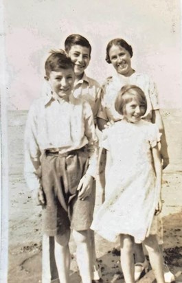 My dear dad with his mum and younger siblings,Edward (Ted) and Lilian (Lily) 