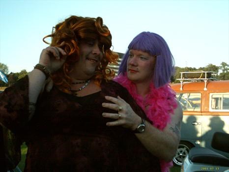 Andy & Rob as Ladies Of The Night