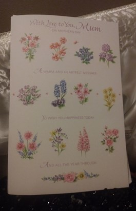 Mams eternal Mothers day card, sent to heaven with her, we all miss you so, so much! ❤🌹💔🌹❤