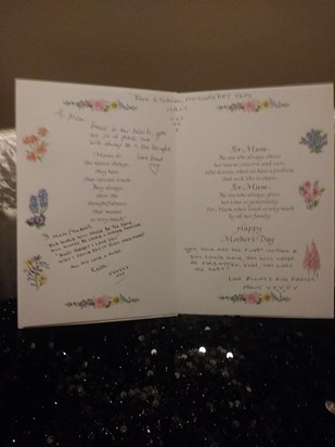 Mams eternal Mothers day card, sent to heaven with her, we all miss you so, so much! ❤🌹💔🌹❤ 
