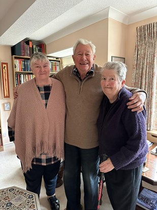 Margaret with Christine & John Osman - she would take no nonsense from him!